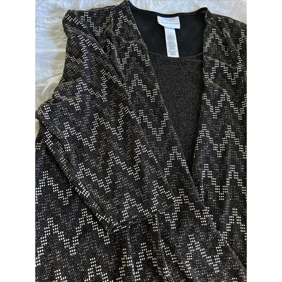 Alfred Dunner Women Black Layered Top Size L - Picture 10 of 10